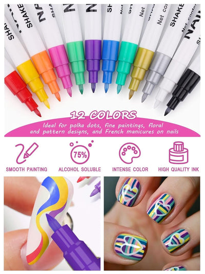 Kisslily Nail Art Pens | Creative, Vibrant Designs for Perfect Nails