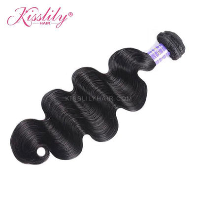 Kisslily Hair 1 PC Body Wave Virgin Indian Bundle [WEFT01]-Hair Accessories-Kisslilyhair
