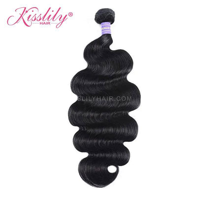 Kisslily Hair 1 PC Body Wave Virgin Indian Bundle [WEFT01]-Hair Accessories-Kisslilyhair