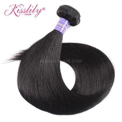 Kisslily Hair 1 PC Straight Indian Virgin Bundle [WEFT07]-Hair Accessories-Kisslilyhair