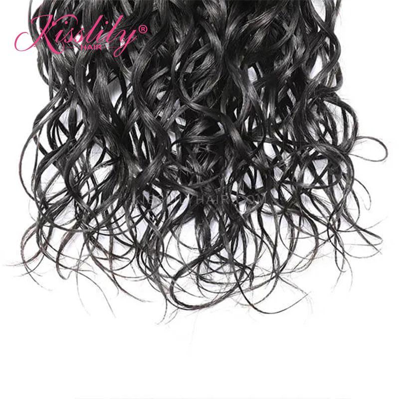 Kisslily Hair 1 PC Water Wave Indian Virgin Bundle [WEFT08]-Hair Accessories-Kisslilyhair