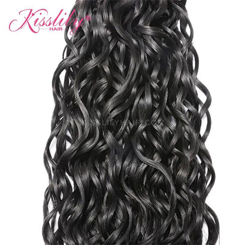 Kisslily Hair 1 PC Water Wave Indian Virgin Bundle [WEFT08]-Hair Accessories-Kisslilyhair