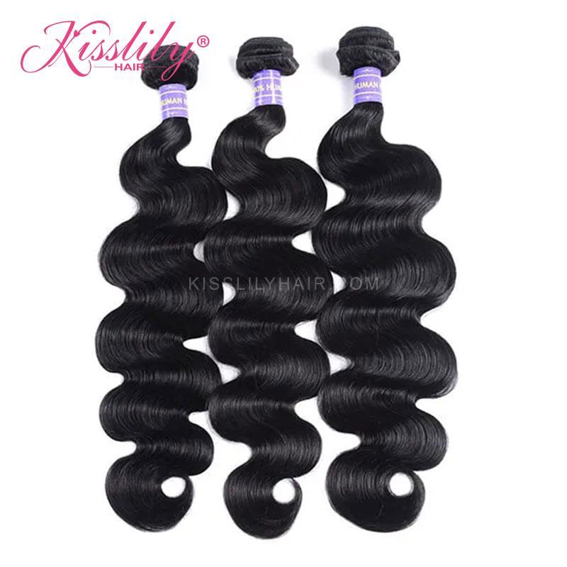 Kisslily Hair 13x4 HD Lace Frontal Body Wave With 3 Bundles [FW07]-Hair Accessories-Kisslilyhair