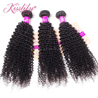 Kisslily Hair 13x4 HD Lace Frontal Deep Curly With 3 Bundles [FW11]-Hair Accessories-Kisslilyhair