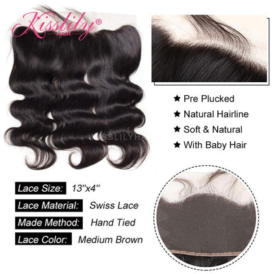 Kisslily Hair 13x4 Lace Frontal Body Wave With 4 Bundles [FW20]