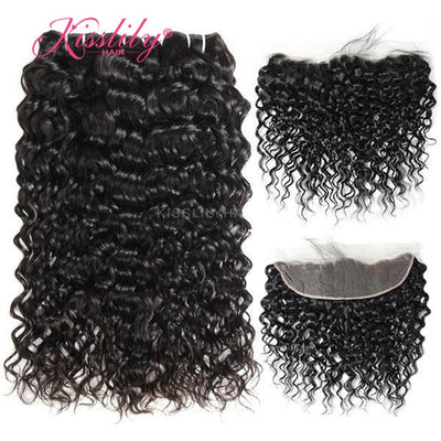 Kisslily Hair 13x4 Lace Frontal Water Wave [FR04]-Hair Accessories-Kisslilyhair