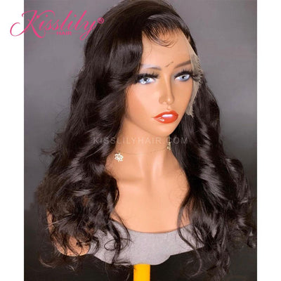 Kisslily Hair 13x4 Lace Frontal Wig Body Wave Human Hair Wigs For Black Women Brazilian Hair Natural [NAW02]-Hair Accessories-Kisslilyhair