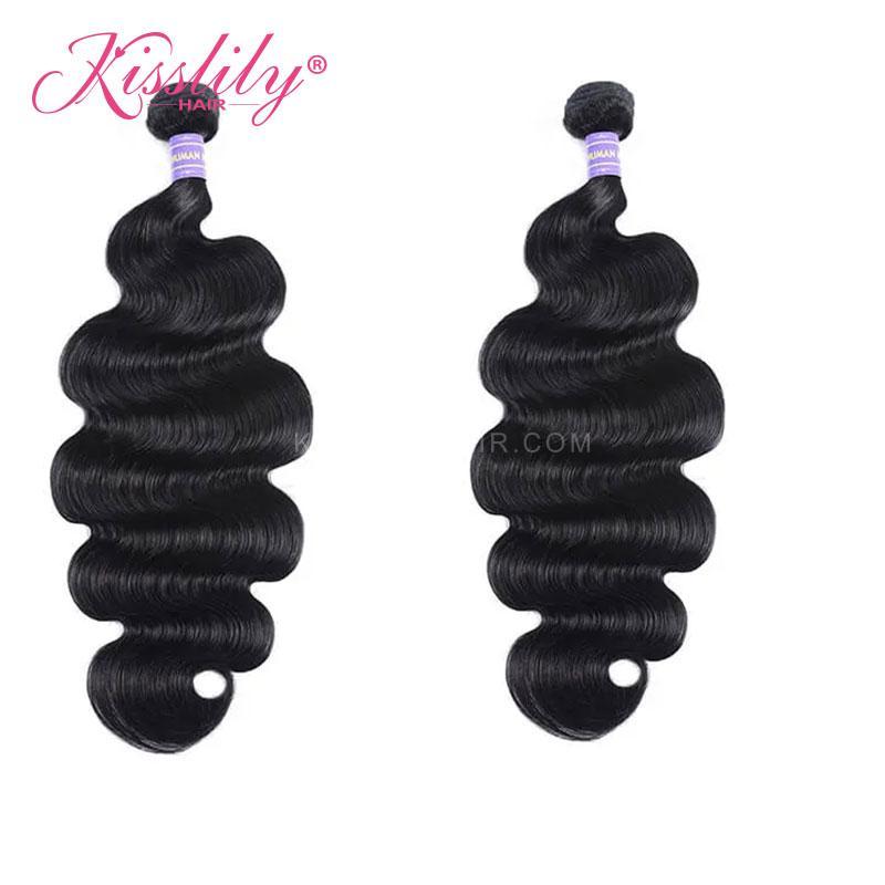 Kisslily Hair 2 PCs Body Wave Virgin Indian Bundle [WEFT09]-Hair Accessories-Kisslilyhair