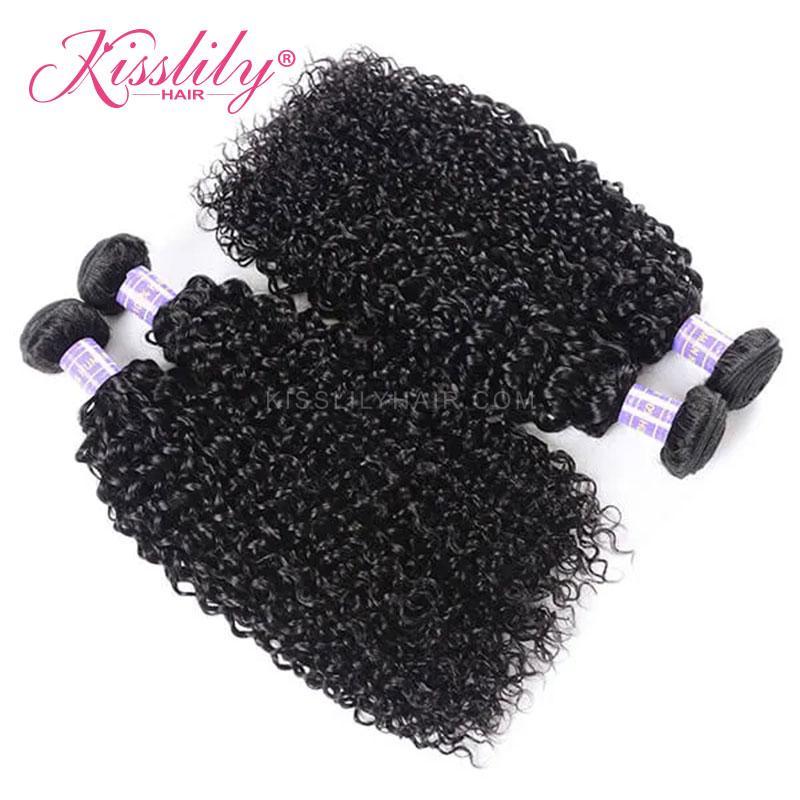 Kisslily Hair 4 PCs Curly Indian Virgin Bundle [WEFT26]-Hair Accessories-Kisslilyhair
