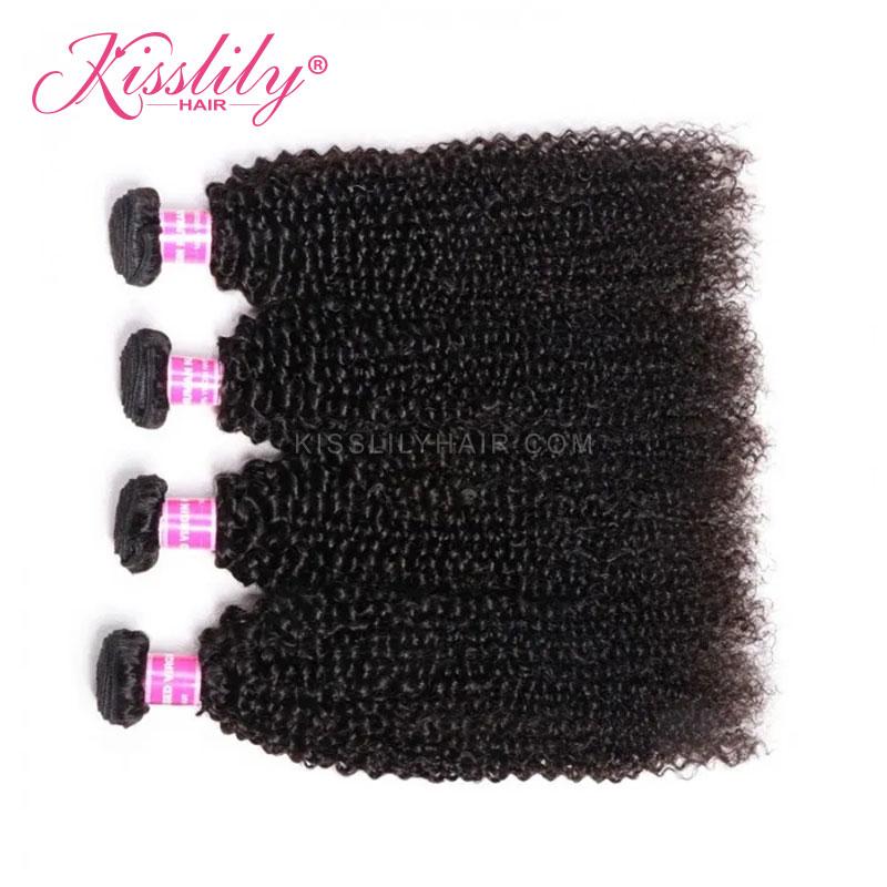 Kisslily Hair 4x4 Closure Deep Curly With 4 Bundles [CW06]