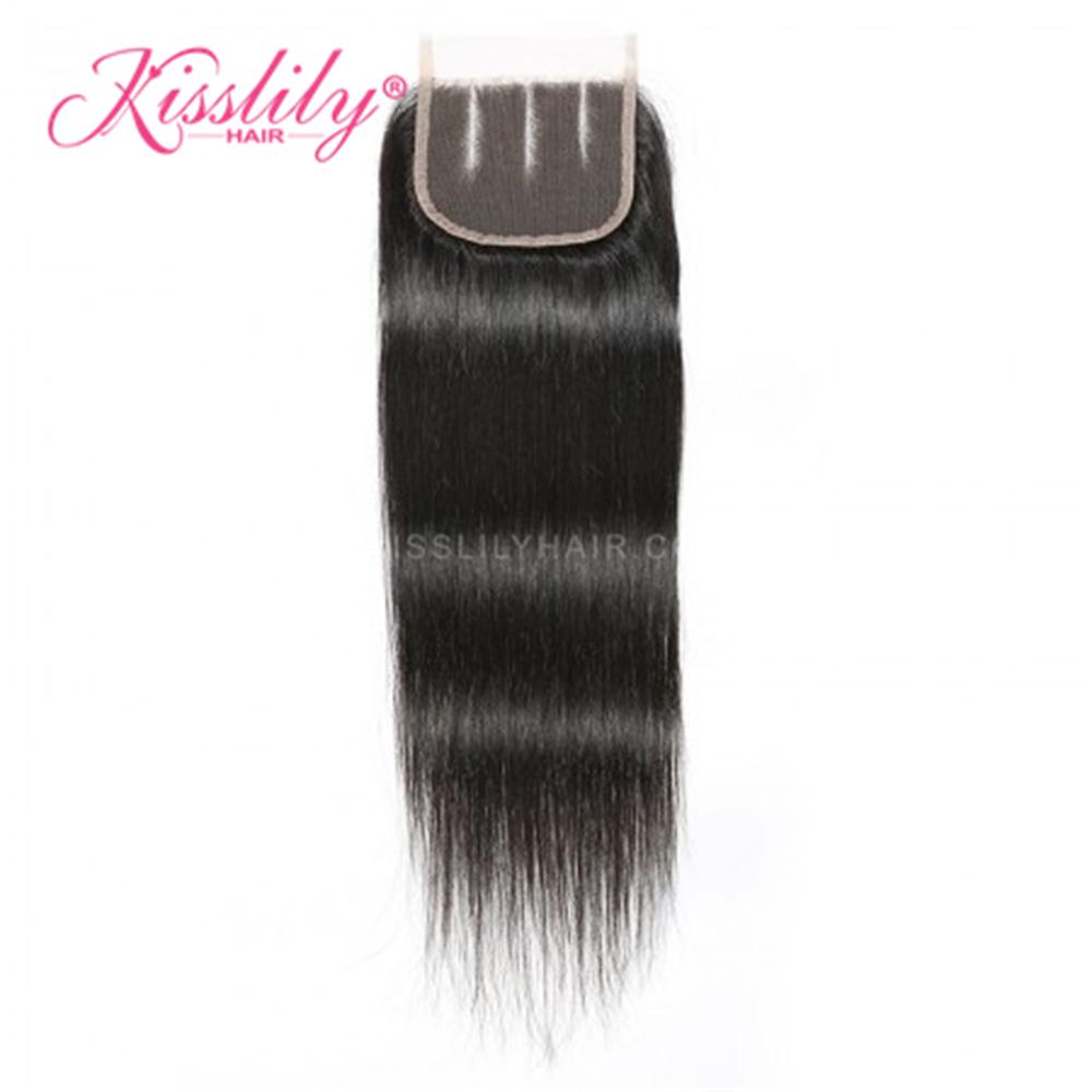 Kisslily Hair 4x4 Silky Straight Lace Closure [CL06]