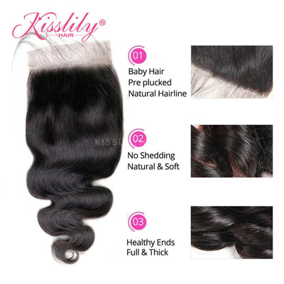 Kisslily Hair 5x5 Body Wave Lace Closure [CL07]