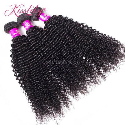 Kisslily Hair 5x5 Closure Deep Curly With 3 Bundles [CW18]-Hair Accessories-Kisslilyhair
