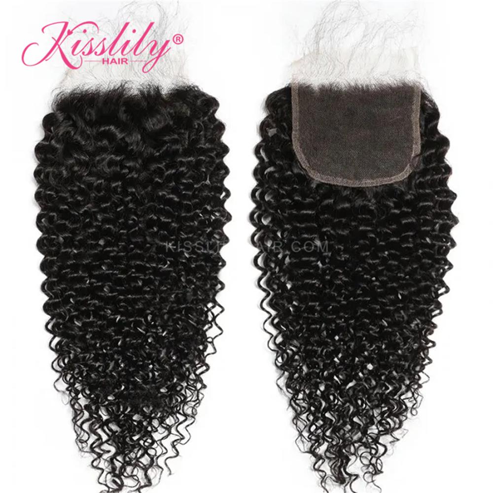 Kisslily Hair 5x5 HD Closure Deep Curly With 4 Bundles [CW28]
