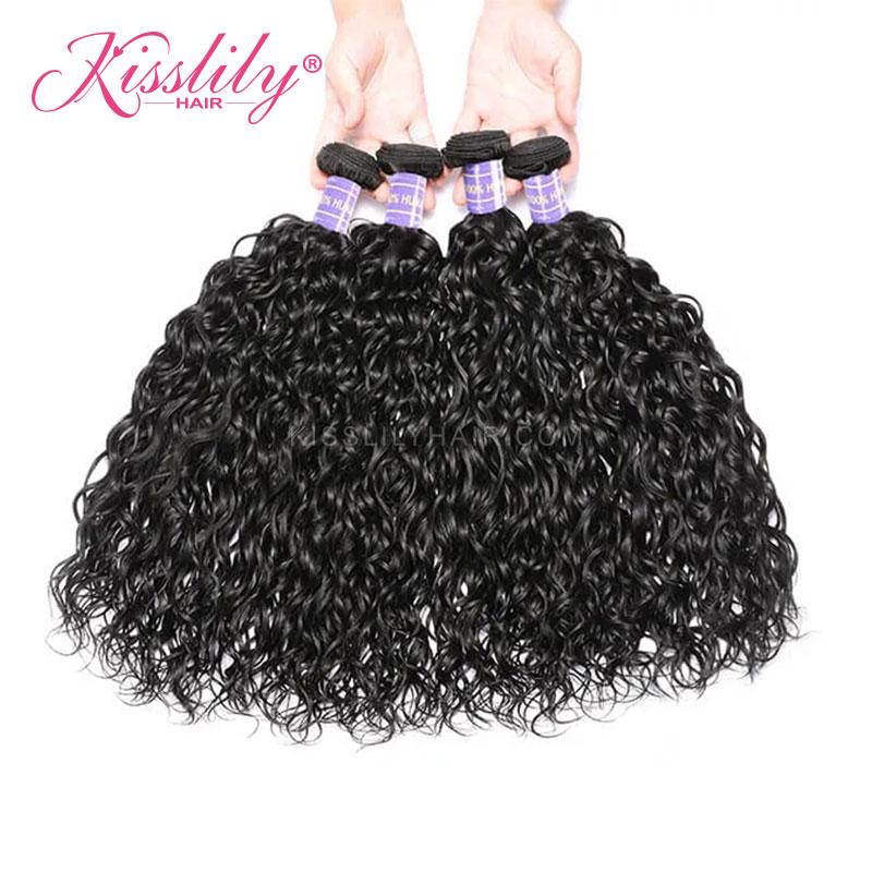 Kisslily Hair 5x5 HD Closure Water Wave With 4 Bundles [CW31]