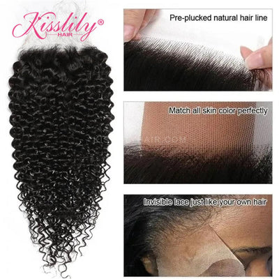 Kisslily Hair 5x5 HD Lace Closure Deep Curly [CL15]