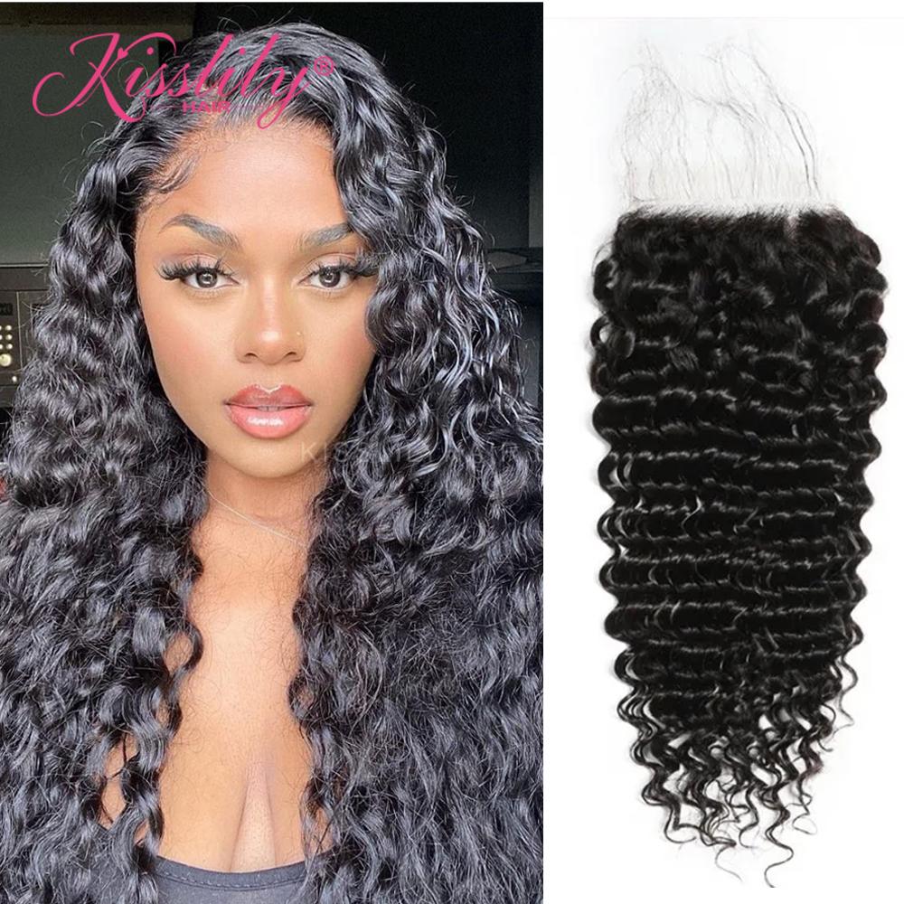 Kisslily Hair 5x5 HD Lace Closure Deep Wave [CL14]-Hair Accessories-Kisslilyhair
