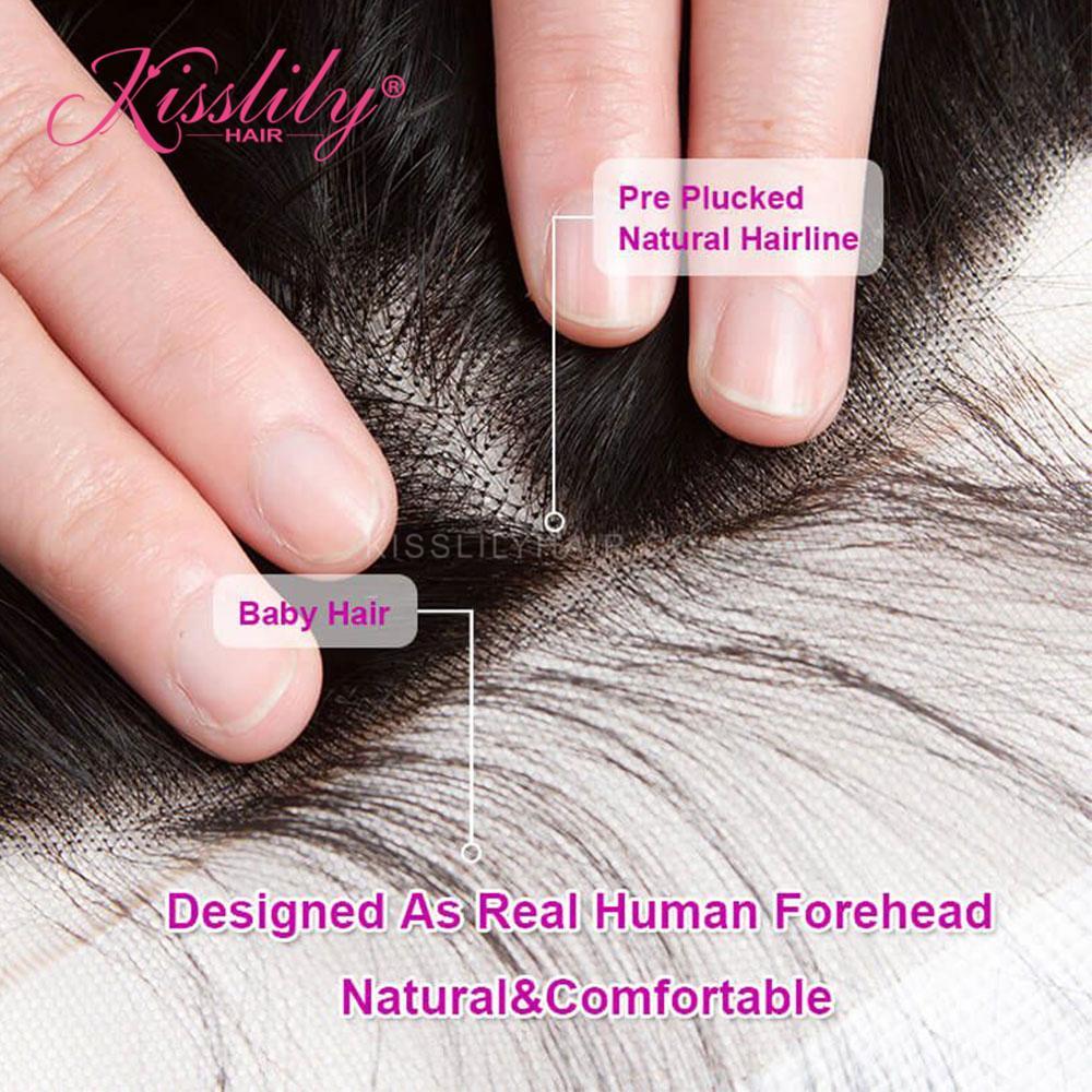 Kisslily Hair 5x5 HD Lace Closure Silky Straight [CL17]-Hair Accessories-Kisslilyhair