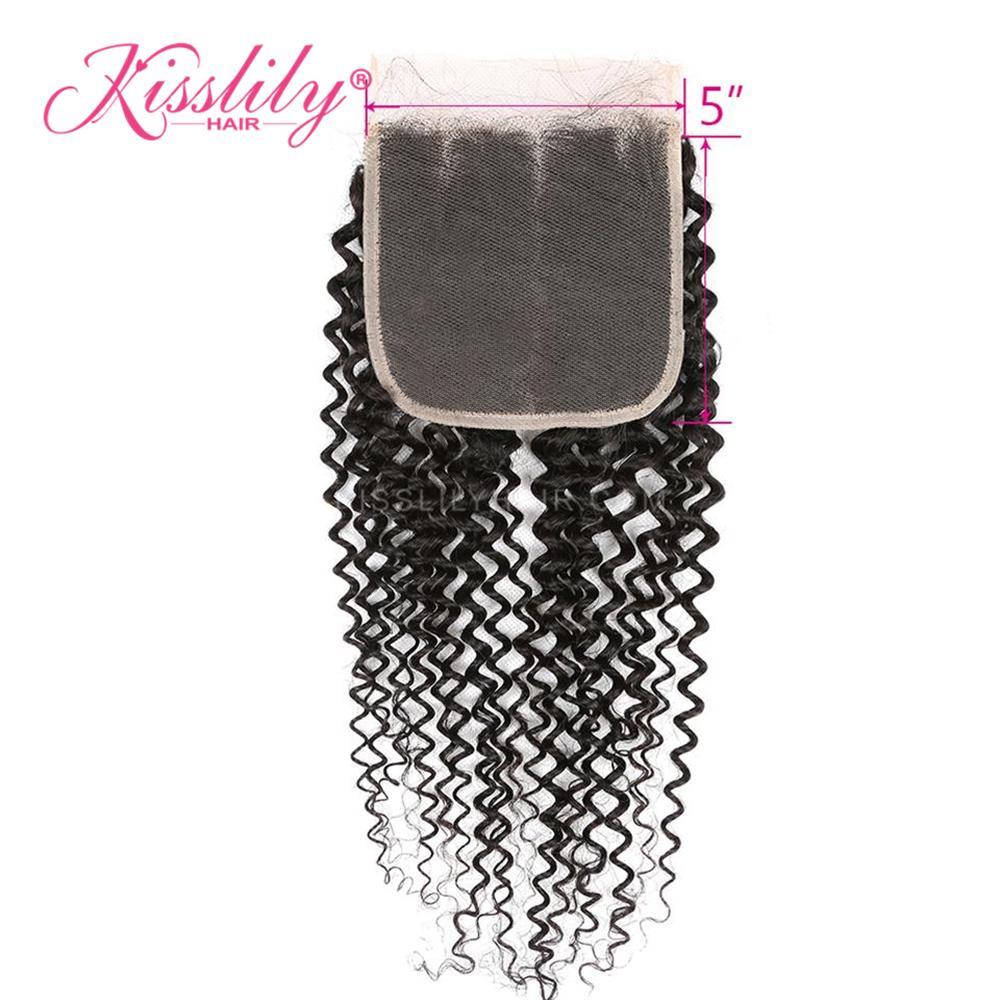 Kisslily Hair 5x5 lace Closure Deep Curly [CL09]