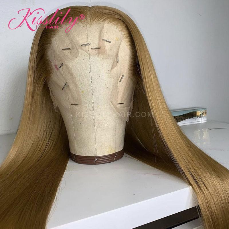 Kisslily Hair Colored Human Hair 13x4 Lace Frontal Bone Straight Remy [CHC51]-Hair Accessories-Kisslilyhair