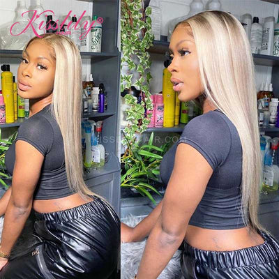 Kisslily Hair Highlight Silky Straight 13x4 Lace Front Wig For Black Women [CHC24]-Hair Accessories-Kisslilyhair